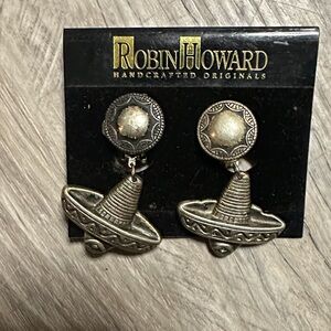 Robin Howard Sombrero Earrings